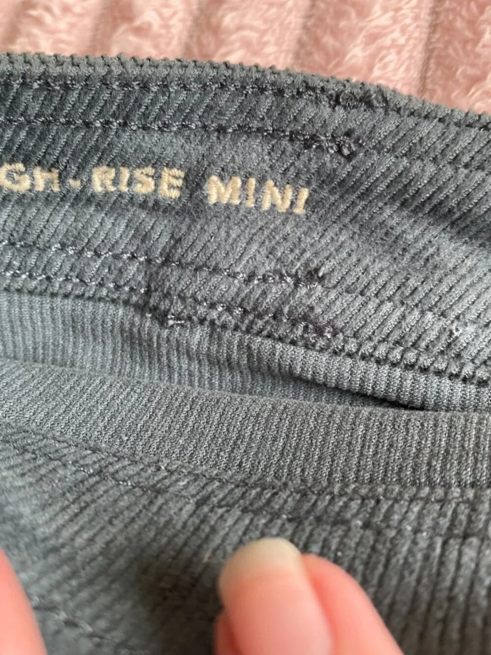 American Eagle Green Corduroy Skirt